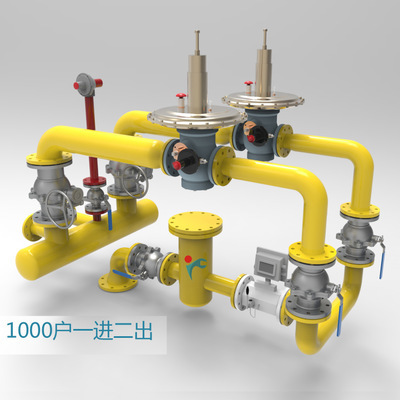 燃氣調壓柜_河南燃氣計量調壓柜/可選擇流量計結構形式及/箱式 